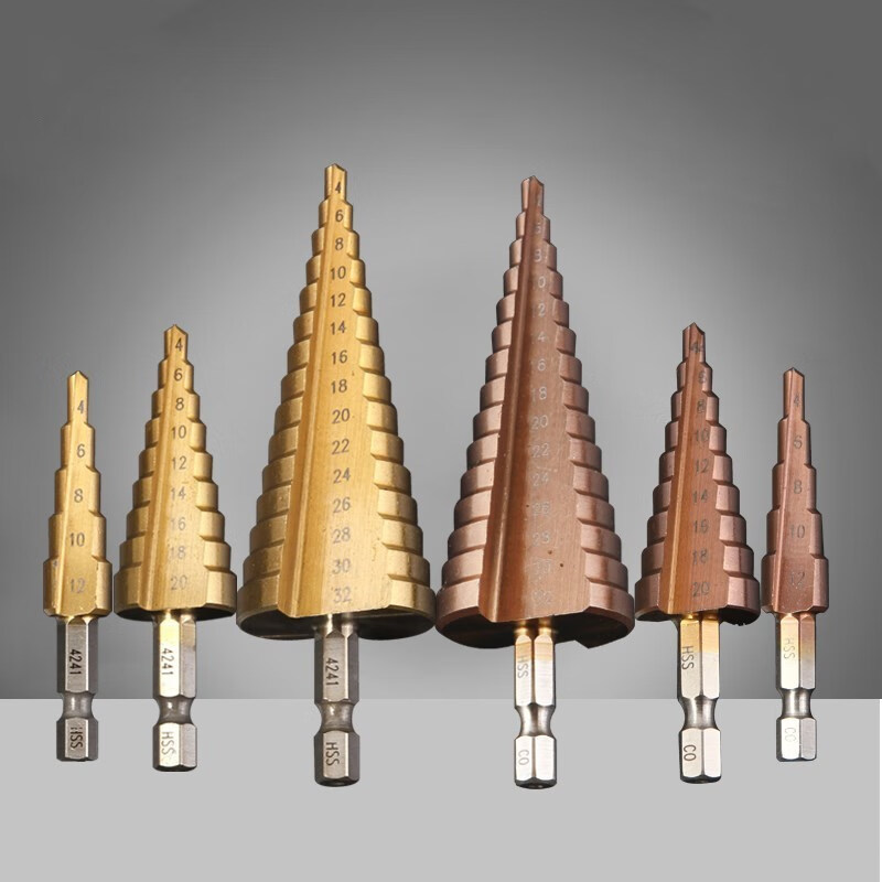小号九阶公制六角宝塔钻金属打孔钻头多功能工具台阶梯钻孔塔钻定制 4
