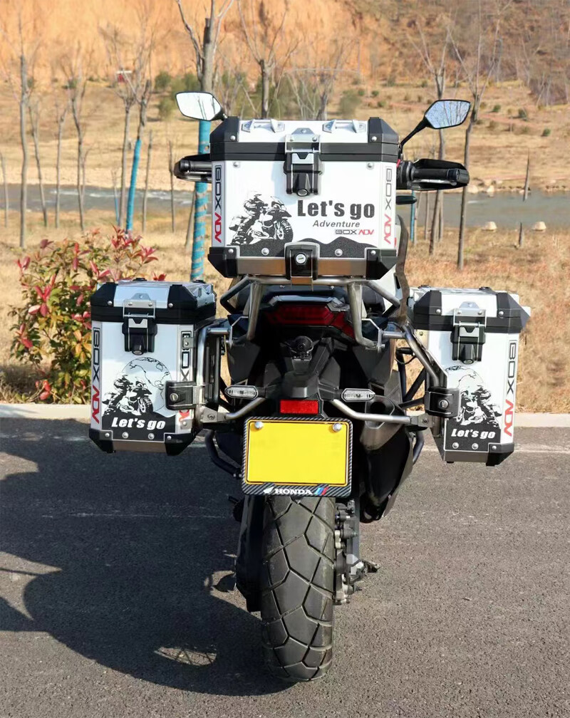 x adv750铝合金三箱尾箱支架改装后备箱箱 佛沙40升边箱 40升尾箱