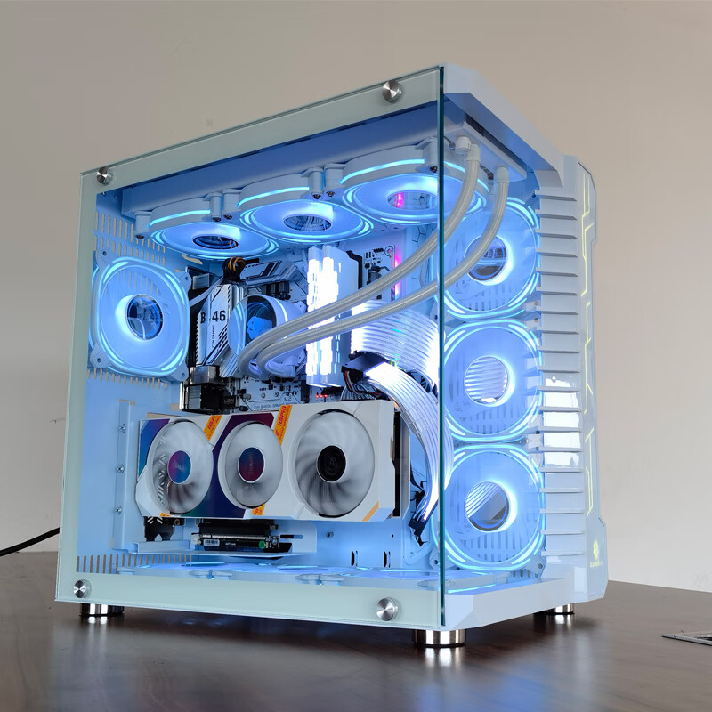罗宾iii电脑机箱台式机e-atx侧透360水冷海景房游戏阿波罗3白oloey