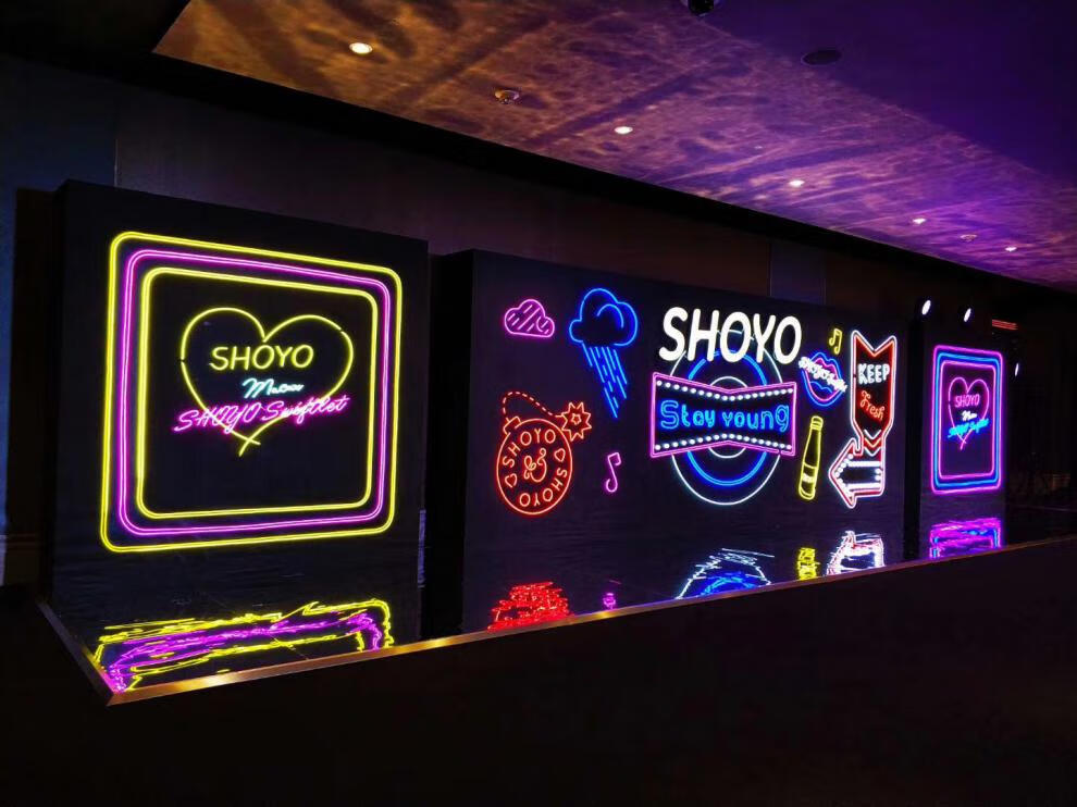 led霓虹灯定制发光字母网红灯12v柔性广告牌ins灯带装饰浪漫创意 现货