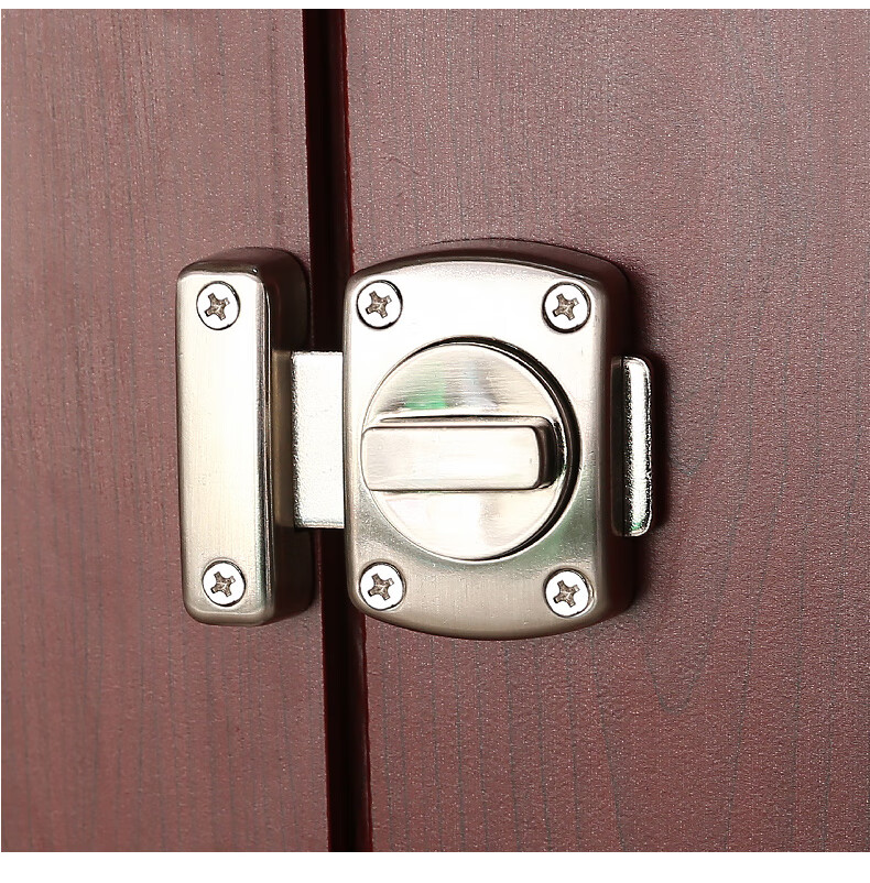 推拉门搭扣门锁扣安全插销门栓盗锁扣加厚门闩明装锌合金卡扣锁 谷仓