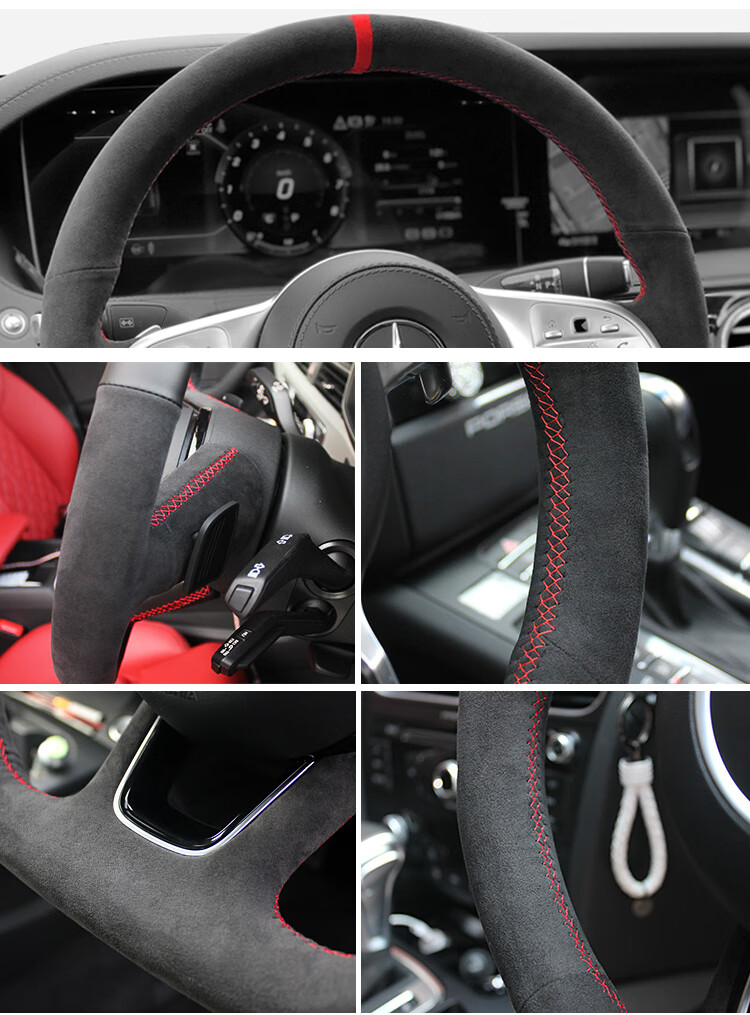 方向盘套手缝名爵mg3名爵6汽车手缝方向盘套mg53zshs领航one锐腾适用