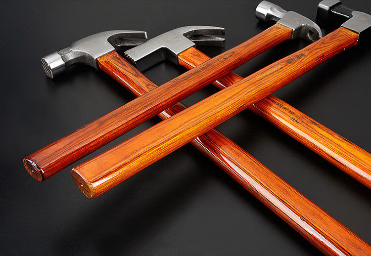 钢钉锤防滑带磁 羊角锤 木井方款 木工锤 起钉锤 铁榔头 55钢松木柄0.