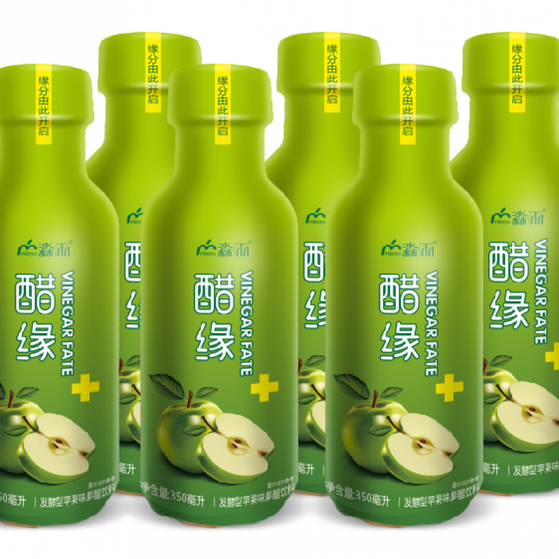 淼雨苹果醋饮料6瓶12瓶整箱网红高颜值水果果汁350ml醋缘6瓶350ml
