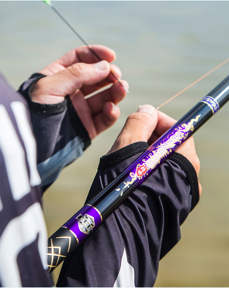 手竿套装浪尖鱼竿碳素超轻超硬28调台钓竿19调钓鱼竿39米6h19调超硬版