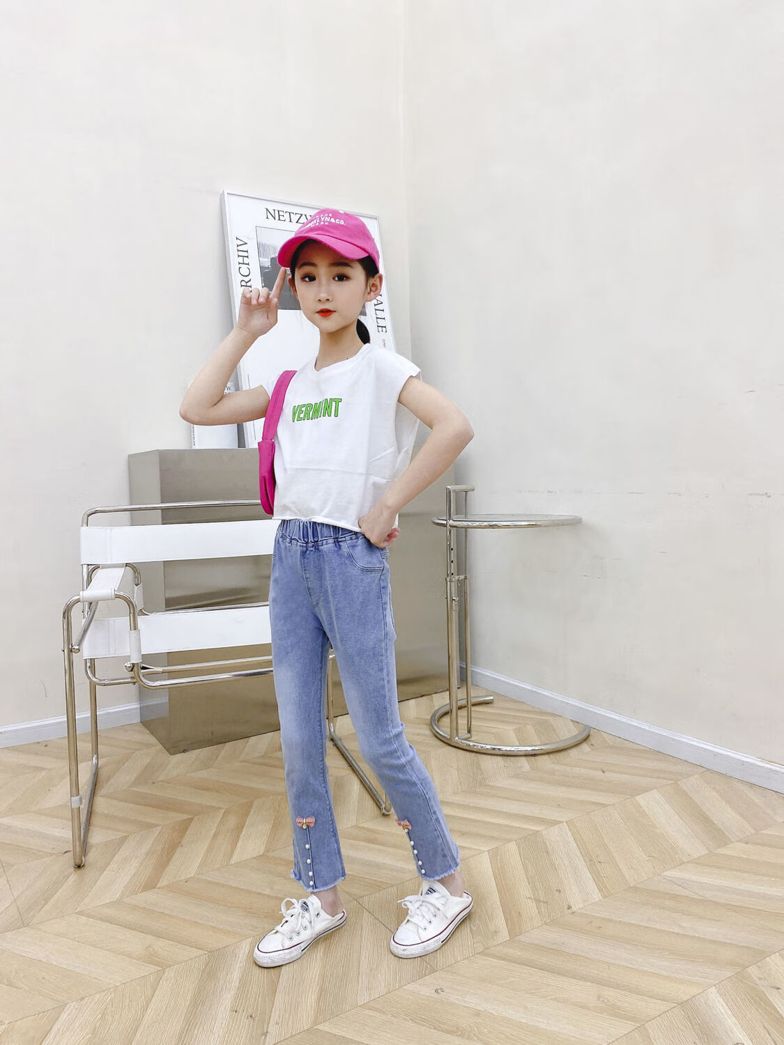 儿童中小童牛仔裤春秋单裤2020新款舒适洋气修身百搭外穿小女孩穿的