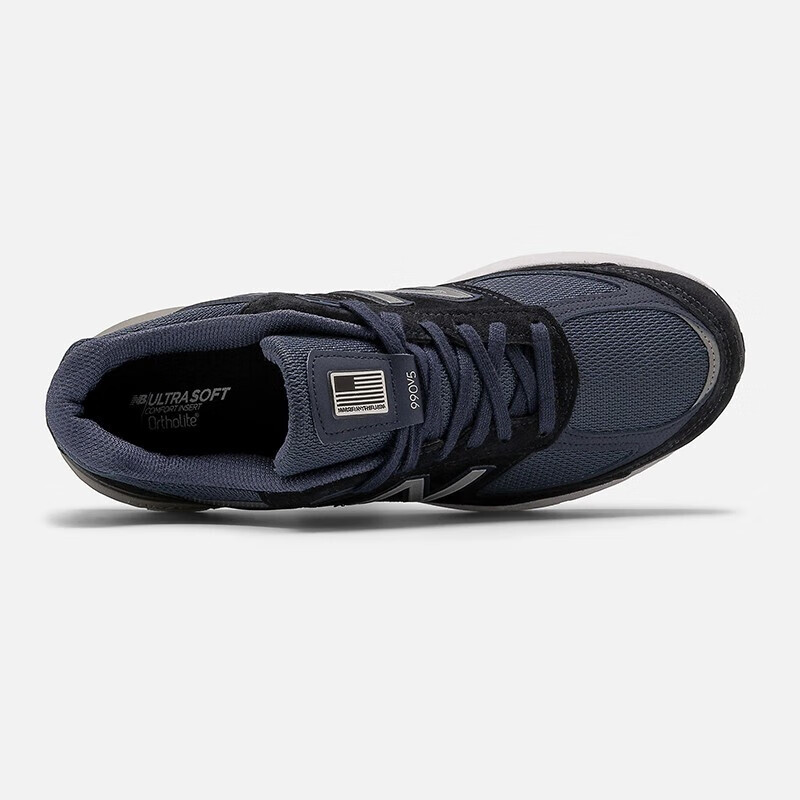 new balance新百伦男鞋 nb990v5系列3m反光元祖灰酷黑总统慢跑鞋 黑灰