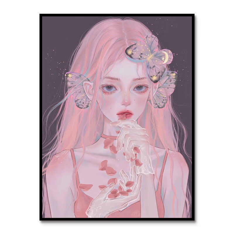 绿野客 数字油画定制创意 动漫十二星座女孩 射手 白羊 双子座diy数字