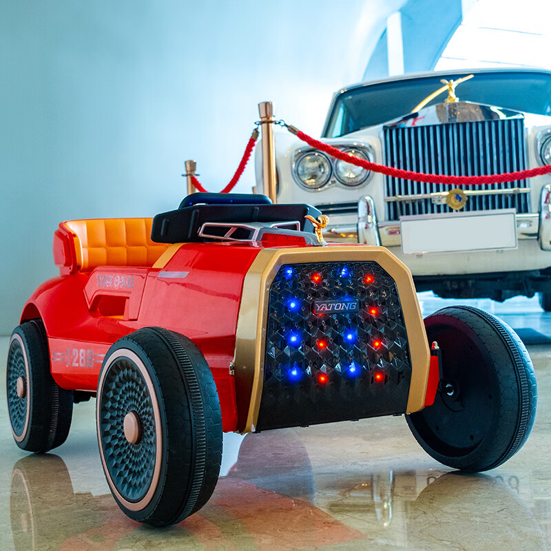tdu高端轻奢玩具品牌儿童电动车亲子车可坐大人小孩四轮大型遥控车男