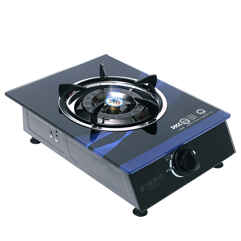单头煤气灶玻璃台式燃气灶液化石油气天然气猛火灶节能煤气炉 节能5号