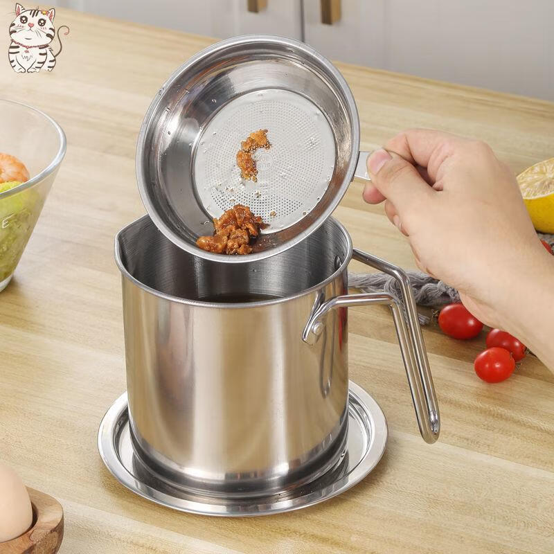 装油的容器桶 装油桶厨房家用304带盖储油罐不锈钢的器皿容器油瓶猪油