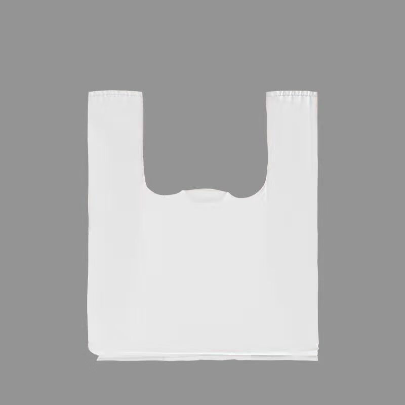 塑料包装袋装鱼袋加大手提背心式袋 五斤 白色43*77【一斤约8个】左右