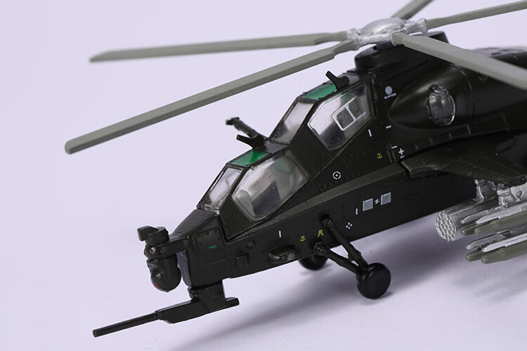 1/100武直10武装直升机模型 迷你合金仿真飞机玩具wz-10 直十航模
