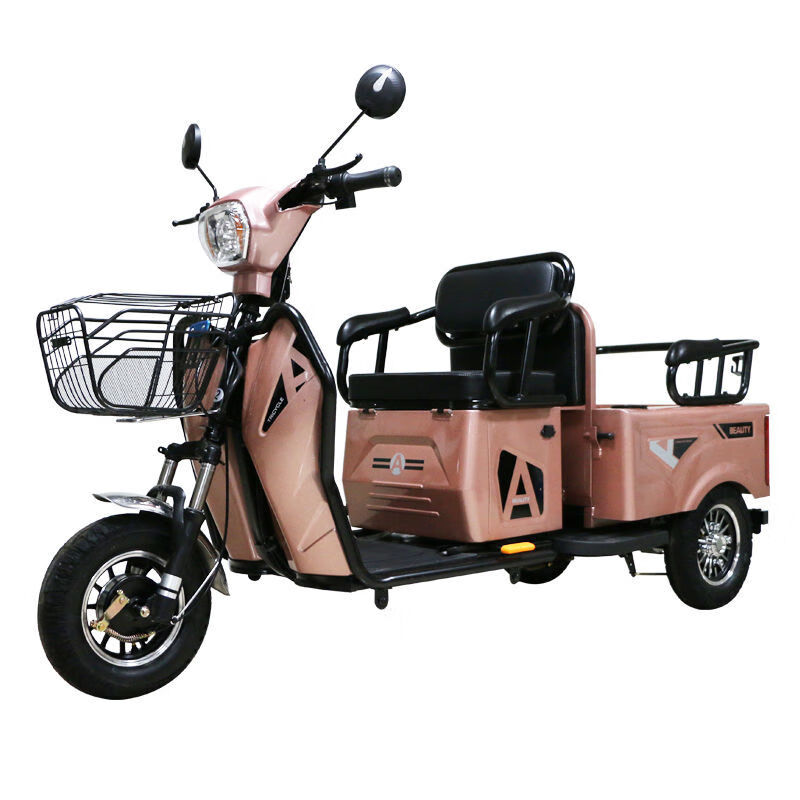 雅迪时尚电动三轮车家用小型同款新款成人72v电动三轮车拉货接孩子