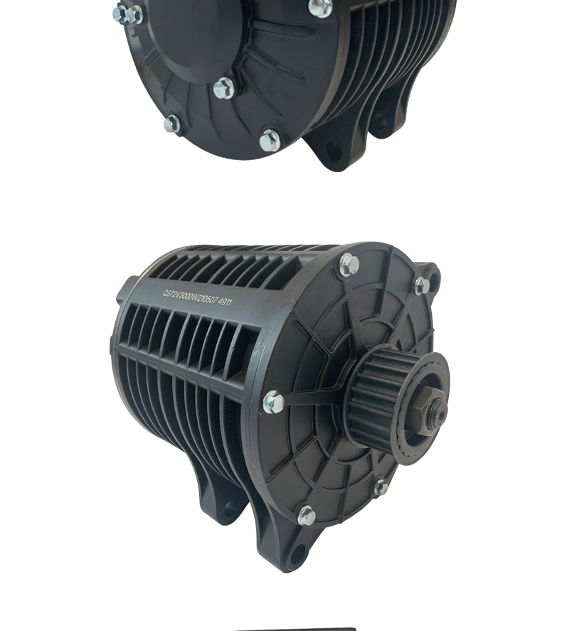 中置电机1000w2000w3000w4000w永磁无刷电机卡丁车齿轮电机 3000w v2