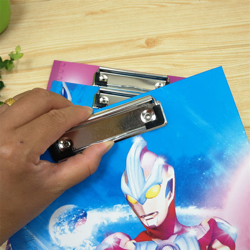 旁洛王者奥特曼板夹a4文件夹学生垫板书写夹板单层大板夹试卷夹三用夹