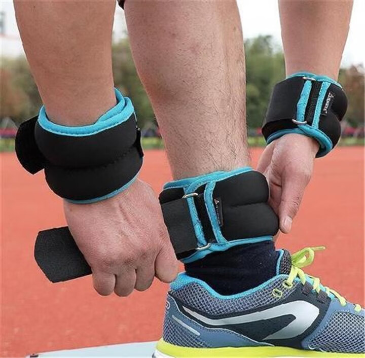 绑腿沙袋绑腿沙袋帮腿上的v沙子沙带铁沙邦手铁砂袋铁珠绑带式升级款