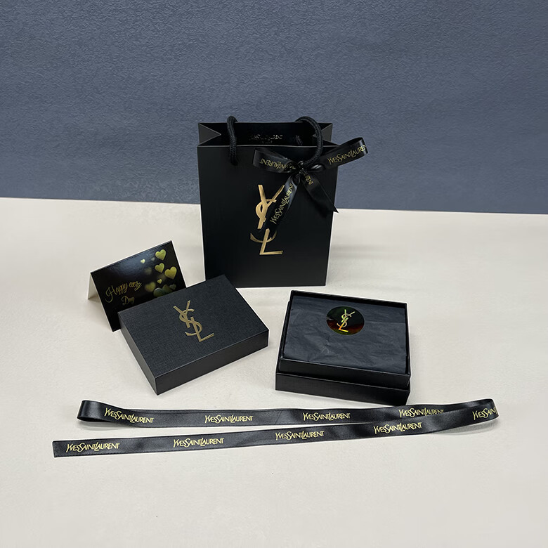 ysl礼盒空盒专柜口红气垫盒子包装盒香水袋子纸袋手袋气垫盒纸袋花束