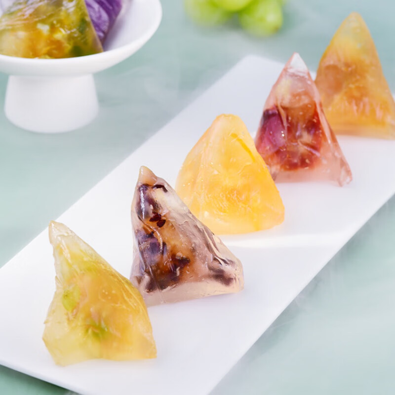 冰心粽端午节礼品透明即食水晶甜粽子礼盒装amalee燕窝冰心粽单盒装