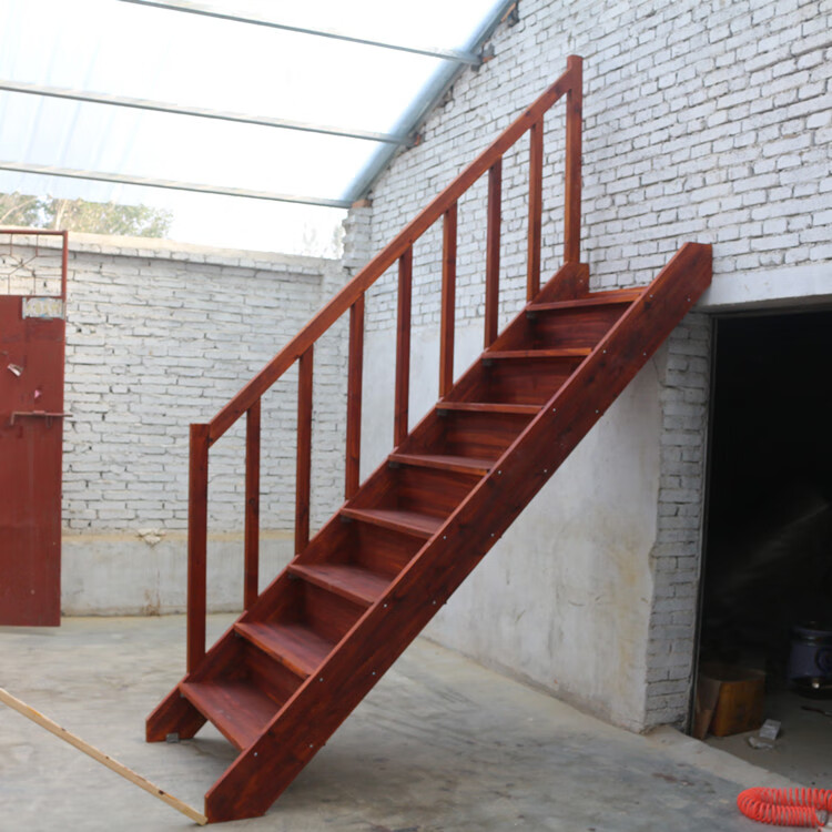 楼梯阁楼登高平台复式错层loft竖扶手室内外定制时尚大直梯子直梯10步