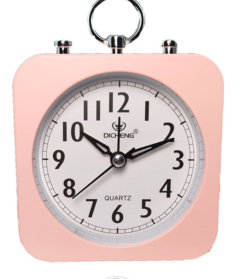 新款静音闹钟办公家用简约圆形闹钟学生时尚钟表小礼品静音小闹钟新