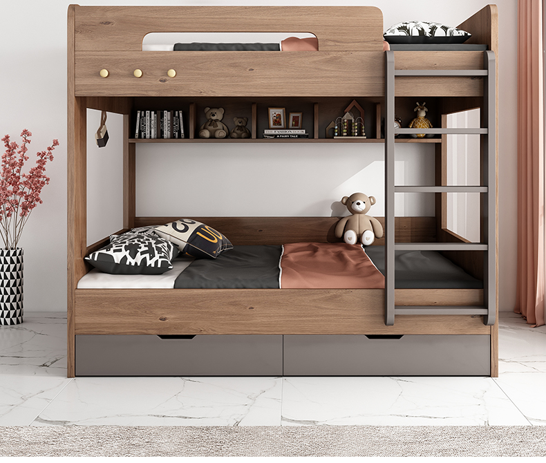 多喜爱品质儿童上下床同宽双层床平行高低床大人上下铺床床现代成人