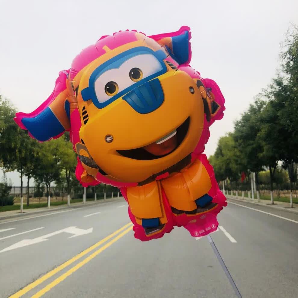 yic儿童氢氦气气球铝膜卡通气球微商地推活动小礼品儿童卡通街卖玩具