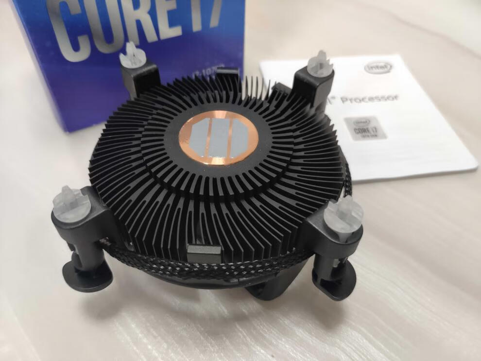 无同墅wutongshuintel铜芯风扇10700散热器lga1200风扇115x平台无彩盒