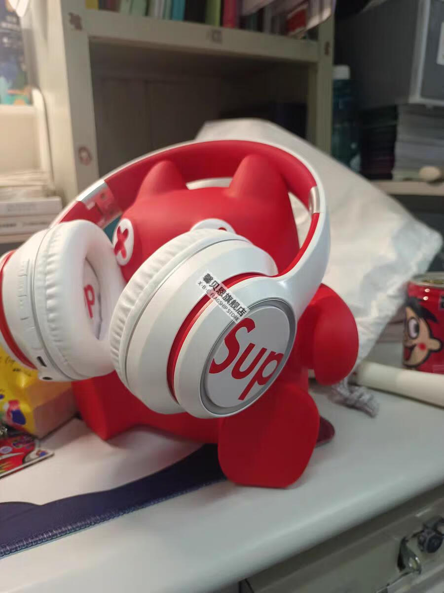 矢向supreme联名无线蓝牙头戴式耳机手机通用高颜值降噪潮男女生礼物