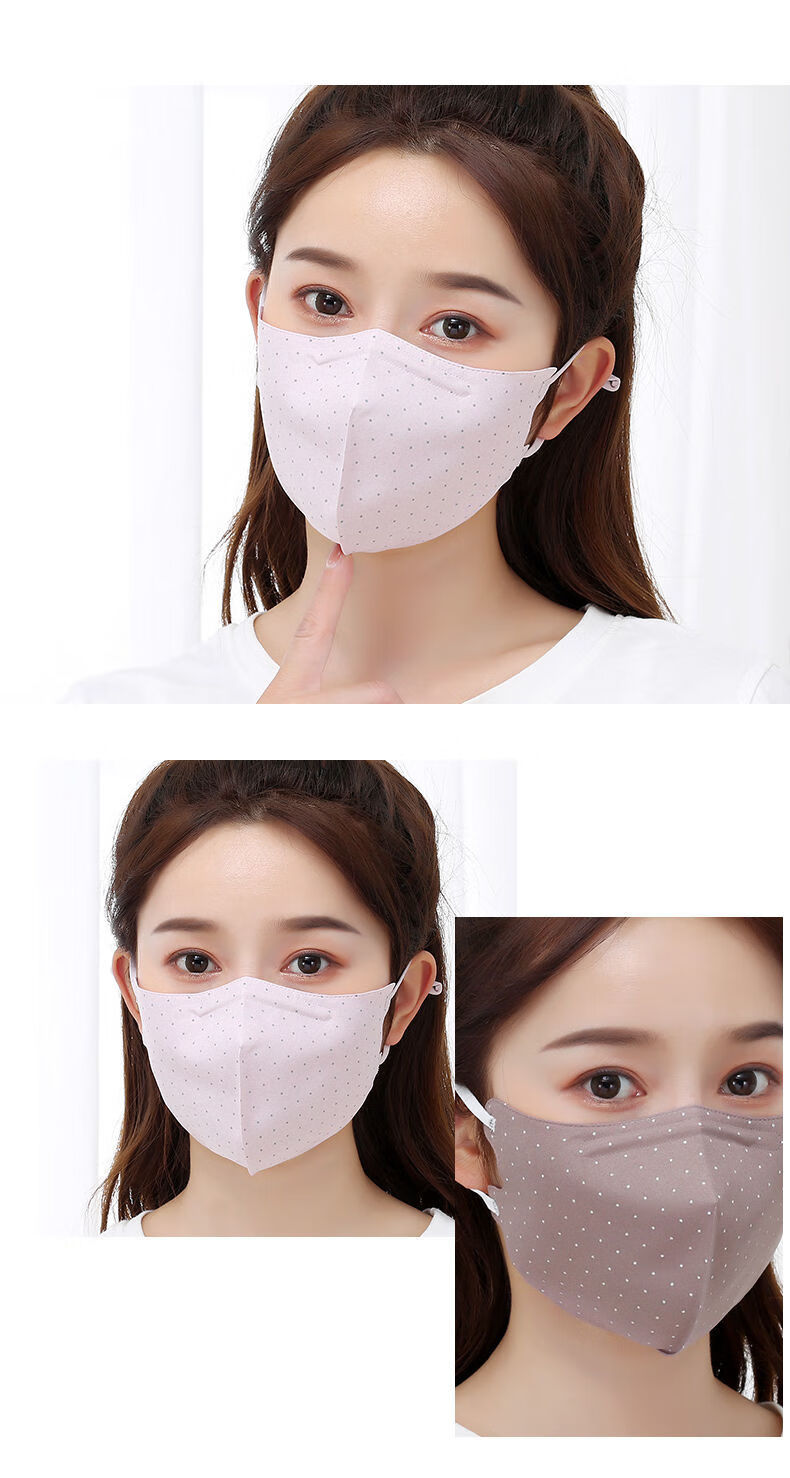 好看的口罩立体口罩女薄款透气夏季防晒学生户外骑行棉防尘可水洗面罩