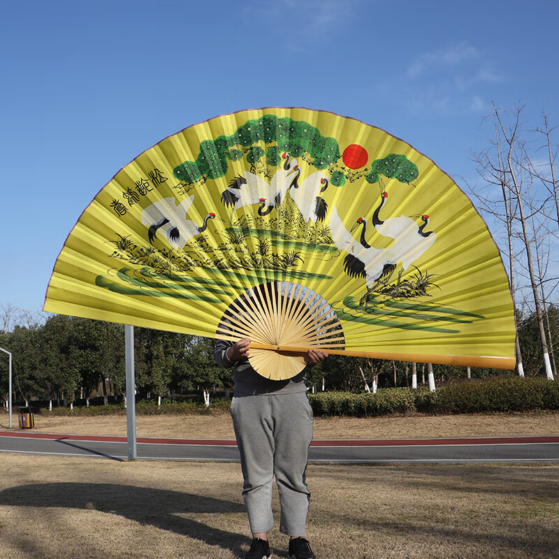 大扇子舞蹈扇 舞蹈扇子跳舞扇 超大扇子客厅卧室挂墙装饰大折扇礼品
