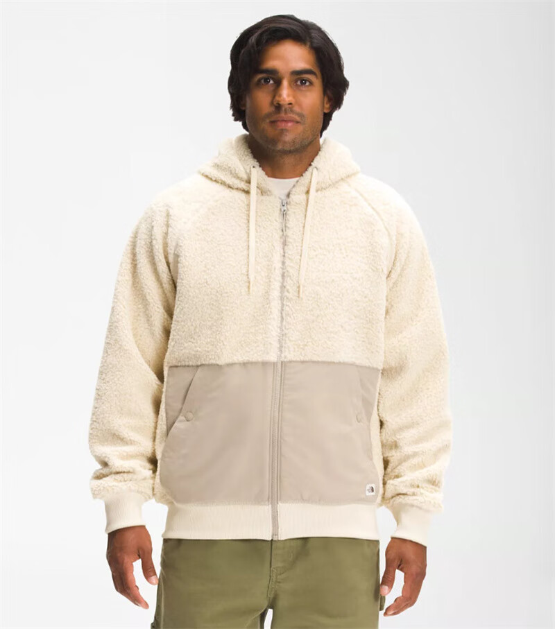 thenorthface北面男羊羔绒外套连帽拉链保暖秋冬nf0a5a7ztnfblackxs