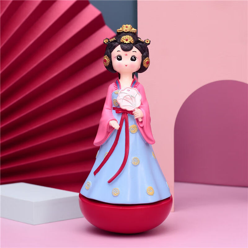 大唐不倒翁小姐姐同款公仔小摆件创意生日礼物送闺蜜姐妹女生同学 4b