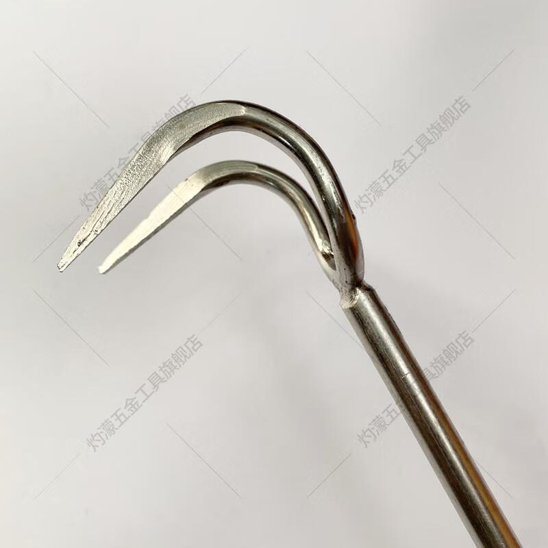 轻奢挂腊肉钩挂钩子长柄不锈钢肉钩子卤肉钩猪肉钩捞肉钩木柄抓肉钩