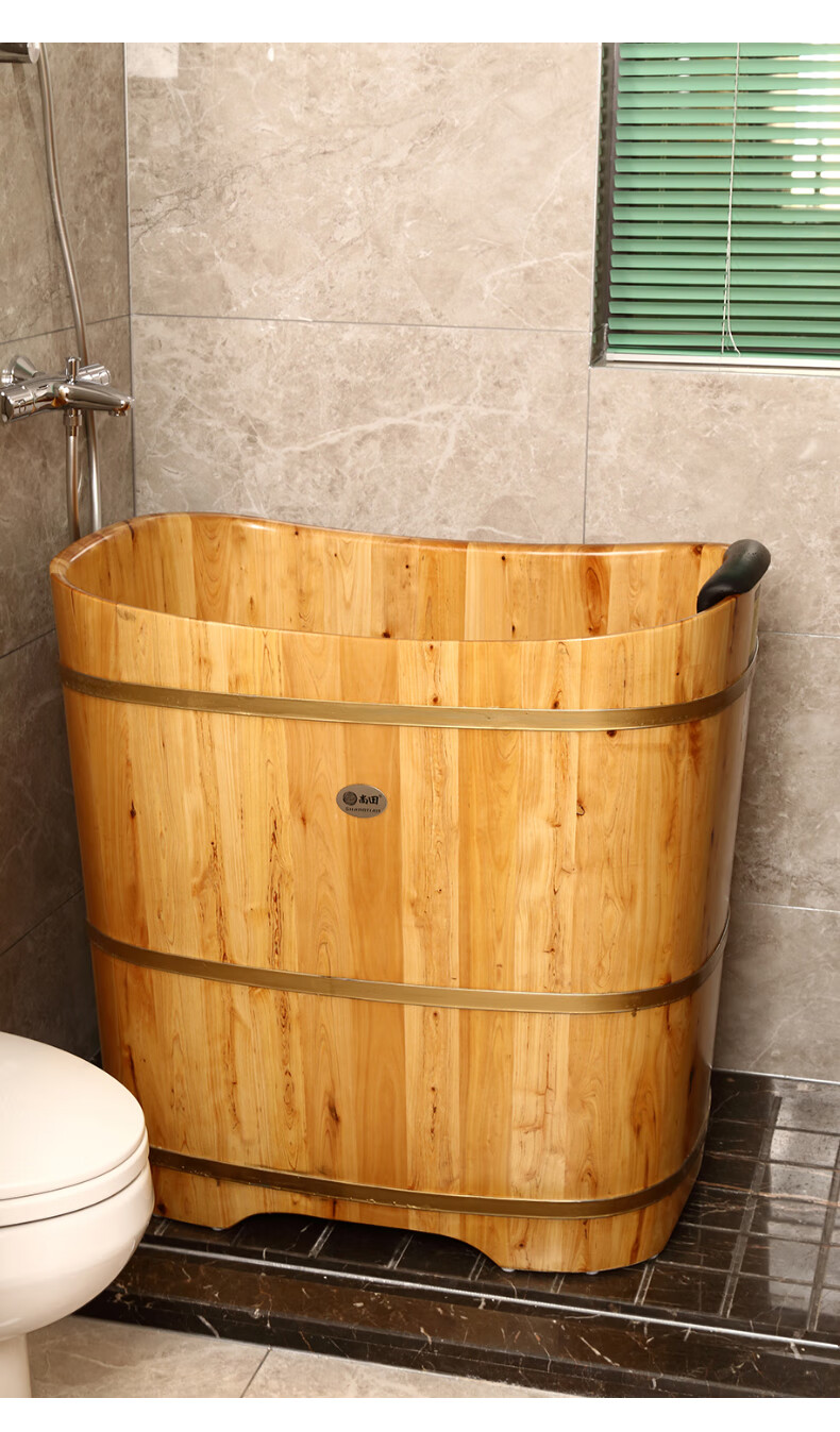 泡浴桶成人木桶尚田香柏木泡澡木桶浴桶家用实木深泡圆形成人洗澡沐桶