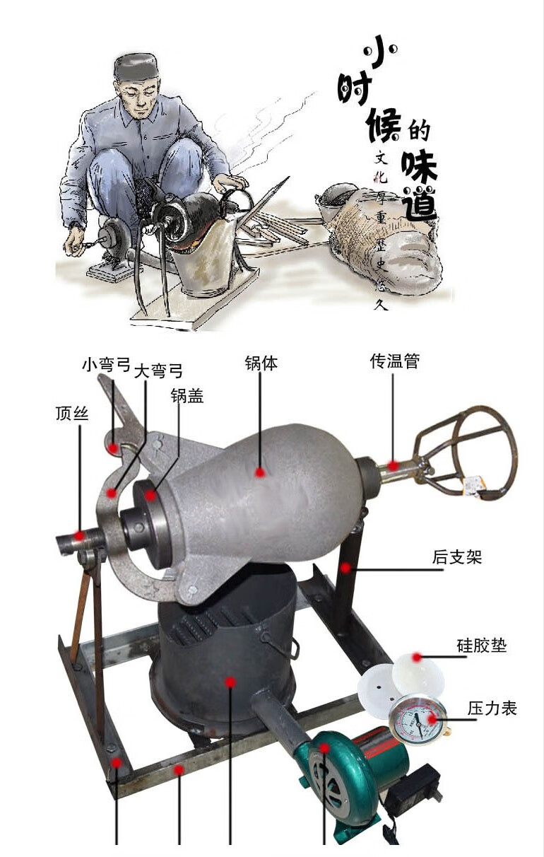 10斤老式爆米花机器价图片