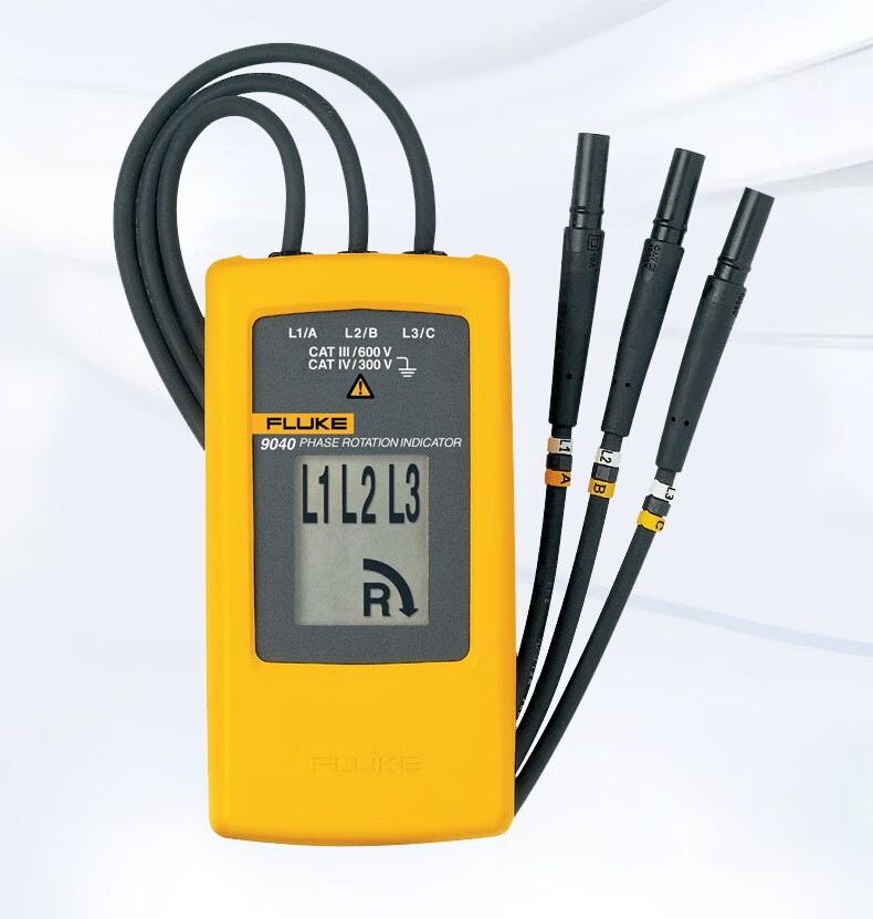 福禄克fluke马达和相序旋转指示仪相序表工业非接触式fluke9040相序表