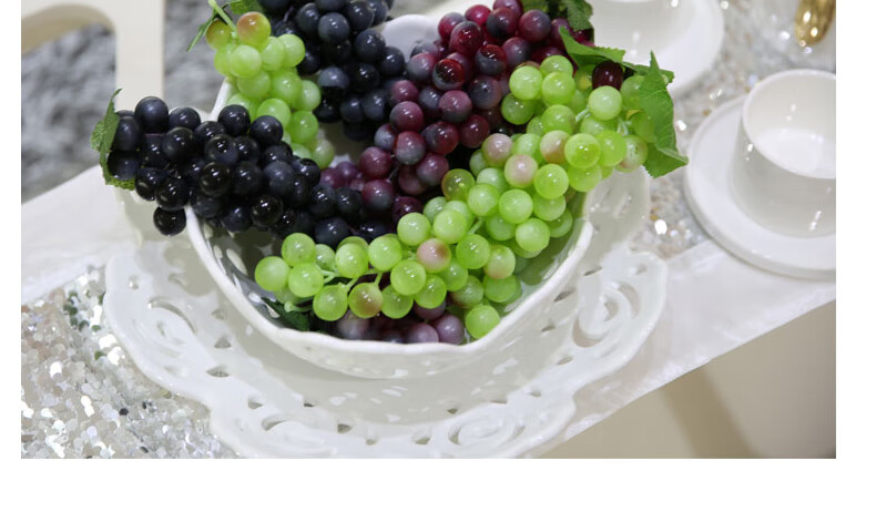 假水果仿真葡萄假葡萄串仿真果道具提子塑料花假花室内吊顶饰藤条花 5