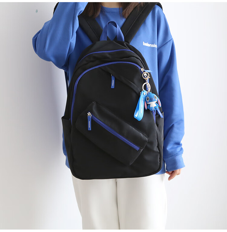 nr诺然双肩包nr森系百搭新款书包女大学生设计感小众双肩包男色背包女