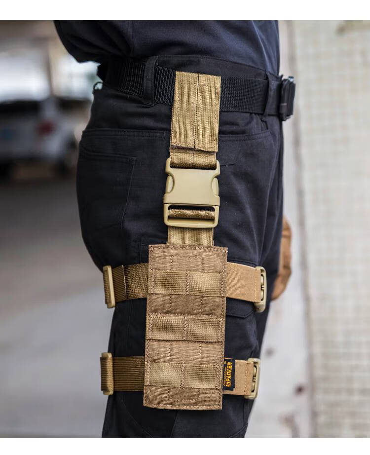 快拔套绑腿 出众者战术腿挂快拔套molle绑腿户外绑腿带下沉挂板套装军