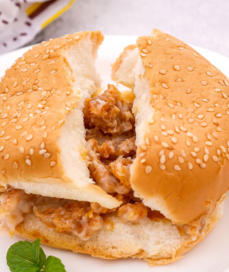 鸡肉营养早餐汉堡整箱即食家庭装切片软面包代餐懒人小零食 比格汉堡