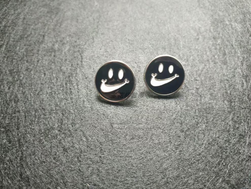 适配耐克nike鞋金属鞋扣勾子笑脸别针鞋扣空军一号篮球鞋衣帽别针扣