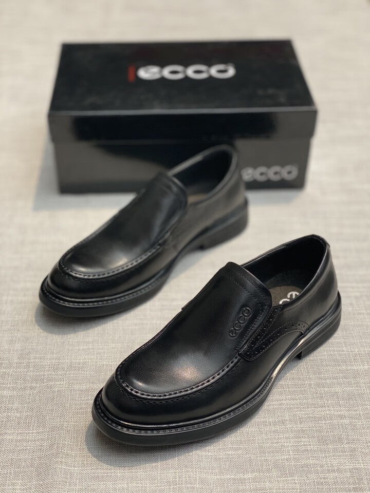 爱步(ecco)男鞋商务正装皮鞋一脚蹬牛皮德比鞋简约复古潮流休闲皮鞋