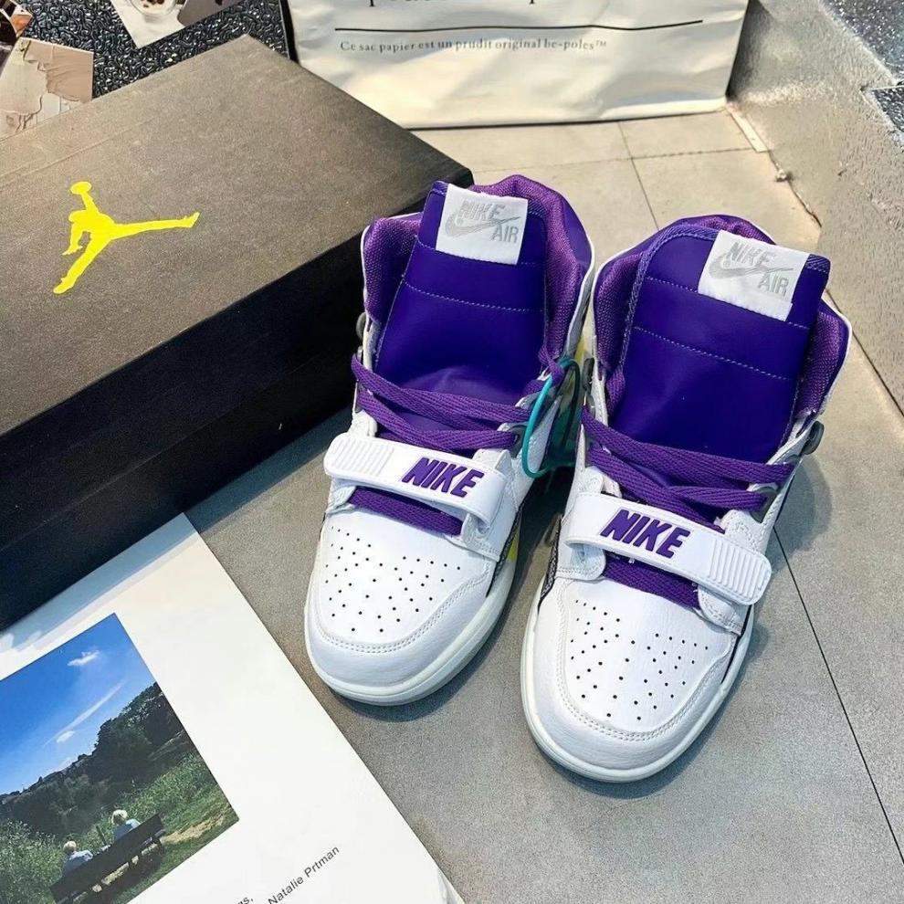 【官方旗舰】运动鞋男美国队长aj312魔术贴低帮气垫板鞋学生情侣篮球