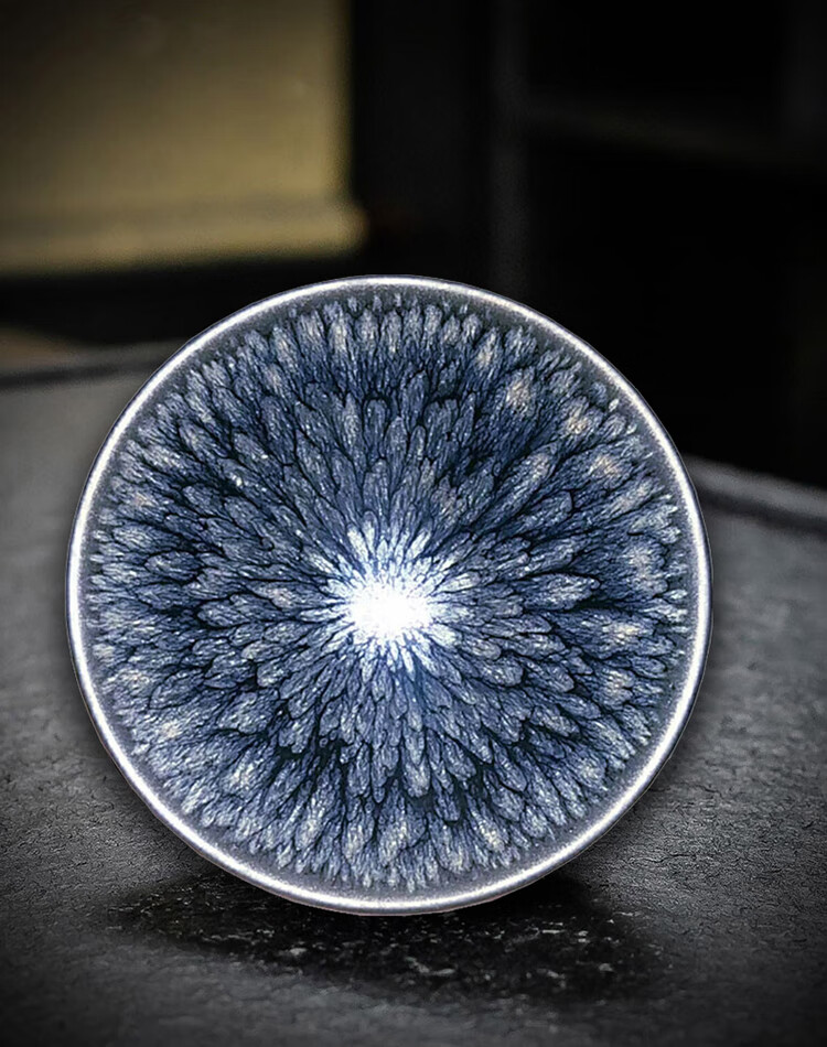 小米(mi)米家通用建阳建盏茶杯主人杯纯手工礼盒装菊花盏百花盏大码