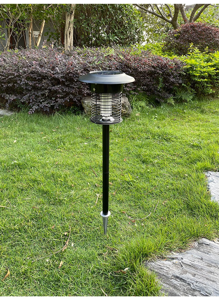 太阳能灭蚊灯户外水别墅庭院花园小区草坪驱蚊蚊子捕蚊虫灯 不锈钢