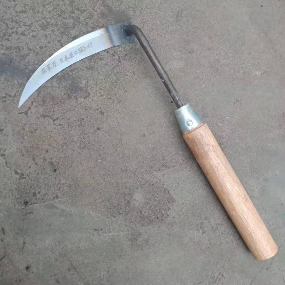 进口割韭菜专用小镰刀家用工具超锋利小号割刀子大棚蔬菜刀割