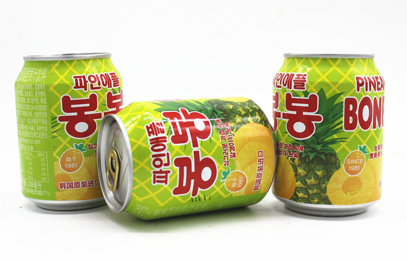 12罐韩国进口果肉饮料整箱网红乐天lotte芒果汁海太葡萄汁混合味乐天