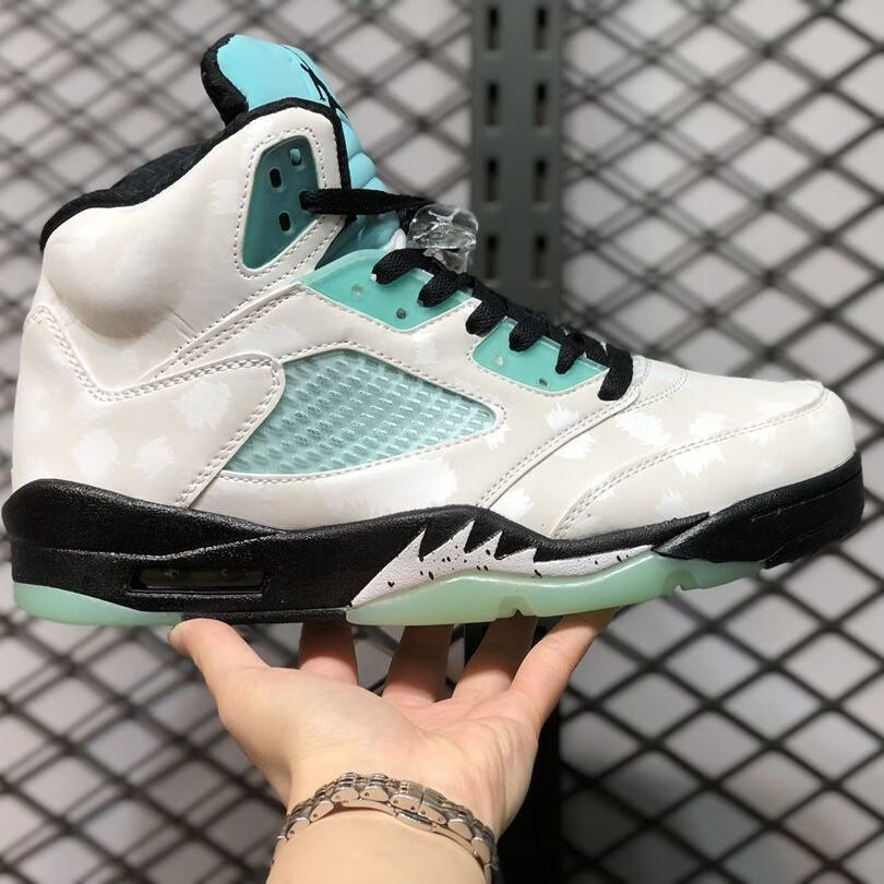 君闵【正确版】纯原 aj5 retro "薄荷绿" 3m反光高质量男女通用高帮