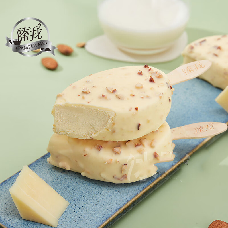 1支五丰臻我冰淇淋半熟芝士生巧流心口味吾皇万睡鲜奶雪糕巧克力5支生